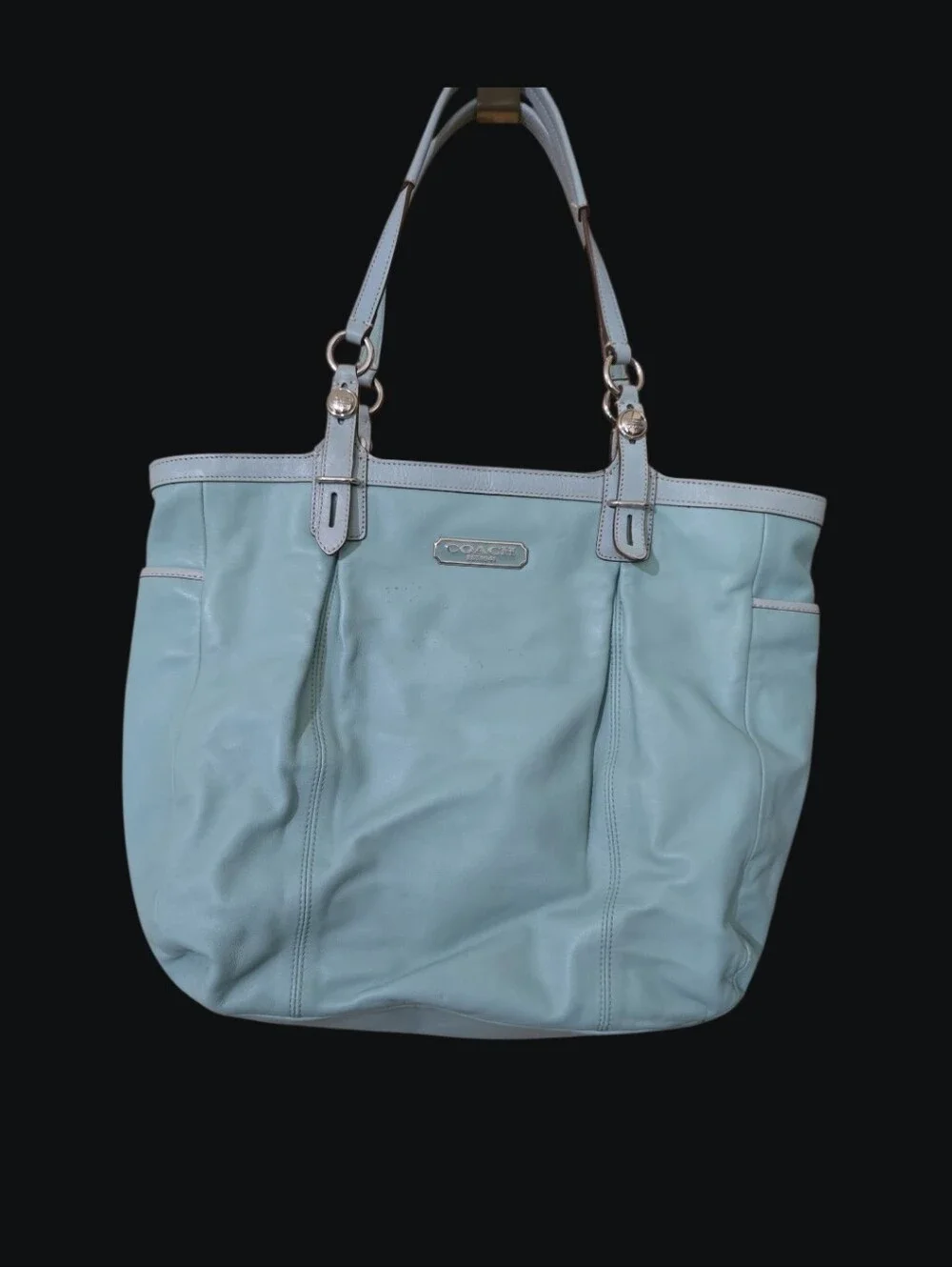Rare Coach Leather Tote with Double Handles